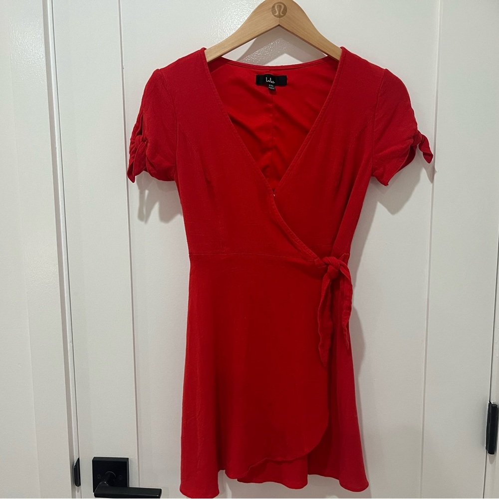 Lulus My Philosophy Red Wrap Dress